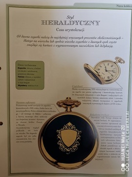 Zegarek kieszonkowy kwarcowy styl "Heraldyczny"