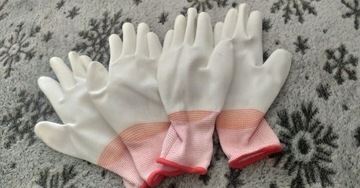 Rękawiczki ogrodowe damskie rozmiar 7 Rnypu White