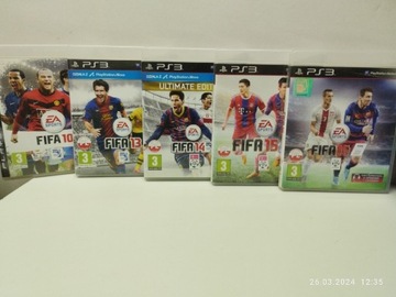 6 gier -PS3 FIFA 2010 +2013 +2014 +2015+2016 