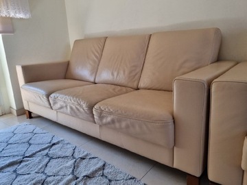 Skórzany zestaw wypoczynkowy Kler (sofa + fotele)