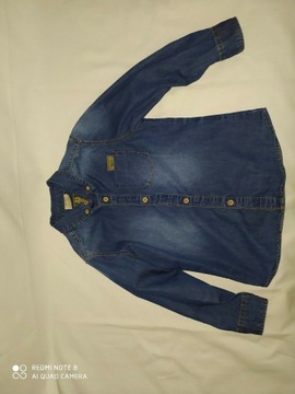 Koszula dziecięca jeansowa Zara r.116