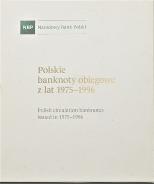 ALBUM NBP POLSKIE BANKNOTY OBIEGOWE PRL 1975-1996