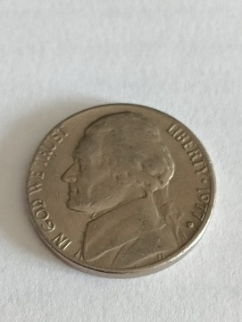 USA 5 cent 1977 D rok