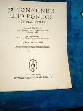 CLEMENTI ETC. 32 SONATINEN  1925 r. 