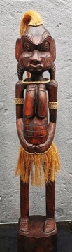 Rzeźba drewniana , drzewo afrykańskie, figura kobiet,duża ,wys. :105 cm. 