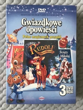 "Rudolf Czerwononosy Renifer" - BOX 3 DVD FOLIA!!!