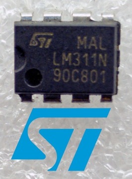 LM311 komparator 115ns 3,5-30V DC z zapasów.