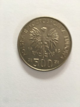 Moneta o nominale 500zl