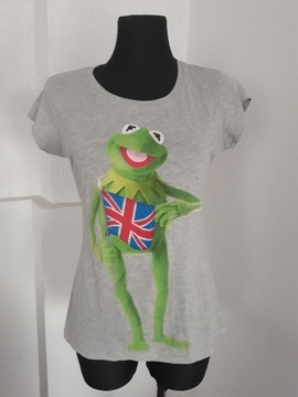 Szara koszulka tshirt żaba Kermit Muppet Show