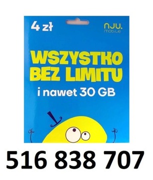 516 838 707 NJU ŁATWY ZŁOTY NUMER STARTER 