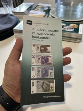 ZMODERNIZOWANE ZABEZPIECZENIA BANKNOTÓW - FOLDER 