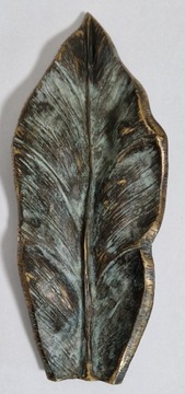 Statuetka Liść, brąz, 23,2 cm, 935 g
