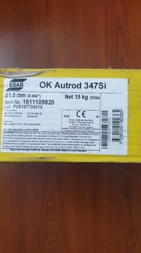 Drut spawalniczy ESAB OK Autrod 347Si, 1mm
