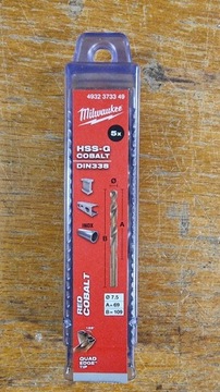 Wiertło kobaltowe Milwaukee 7,5mm INOX 4932373349