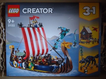 LEGO Creator 31132 Statek wikingów i wąż z Midgard