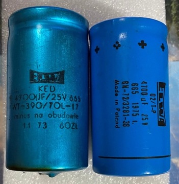 4700uF 25V KED 02/T-P Kondensator elektrolityczny ELWA 