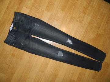 ZARA czarne rurki jeans roz 32/34