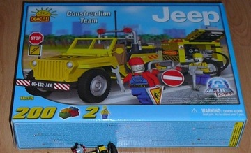 COBI JEEP BUDOWLANY Z KOMPRESOREM  1635 - UNIKAT