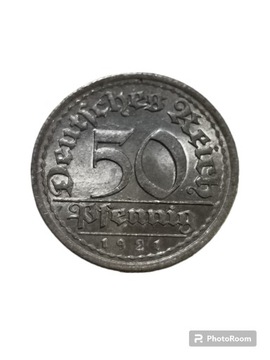 Niemcy 50 fenigów 1921 E 
