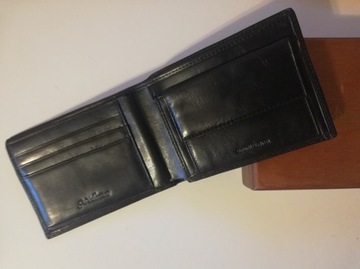 portfel A. Valentino skórzany czarny na prezent