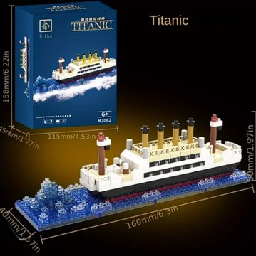 Zestaw Klocków Titanic 350 elementów