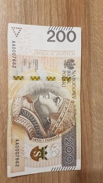 banknot 200 zł kolekcjonerski