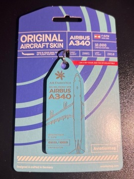 Aviationtag - Airbus A340 Air Tahiti Nui - Część prawdziwego samolotu!