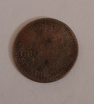 MONETA 1 SILBER GROSCHEN 1857 NIEMCY