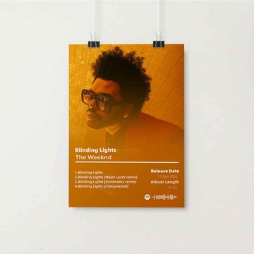 PIĘKNY plakat muzyczny THE WEEKND obraz płótno