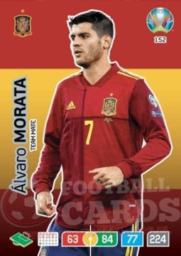 MORATA Team Mate 152 EURO 2020 UEFA KARTY PANINI