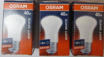 3x Żarówka tradycyjna żarowa OSRAM KRYPTON 40W