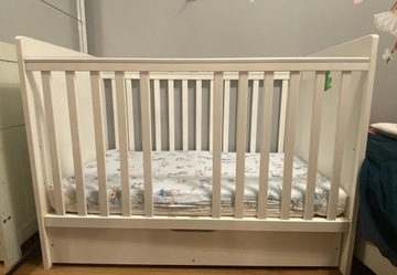 Łóżeczko dziecięce - PlusBaby CLASSIC 120x60 białe