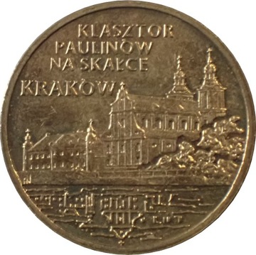 2 zł. z 2011 r. KRAKÓW KLASZTOR PAULINÓW NA SKAŁCE