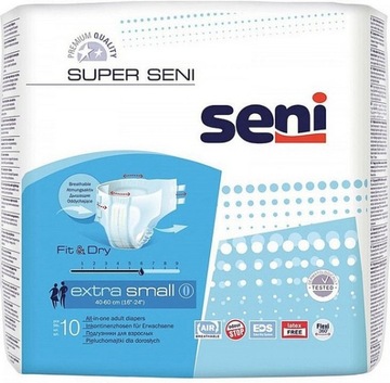 Pieluszki dla dorosłych Super Seni Fit&Dry+Plus XS