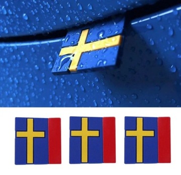 Emblemat flaga szwecji VOLVO SAAB