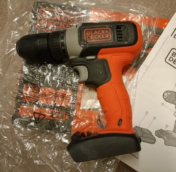 Wiertarko-wkrętarka bezudarowa Black&Decker 18 V