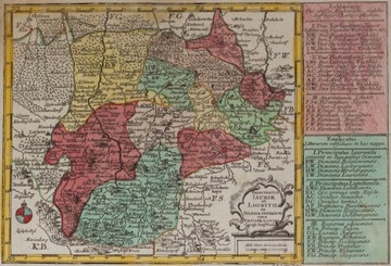 Mapa Śląska Seuttera z 1774 r.