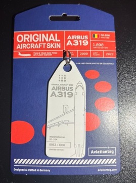 Aviationtag - Airbus A319 Brussels Air - Część prawdziwego samolotu!