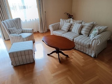 wypoczynek sofa rozsuwana sofa fotel pufa Glamour