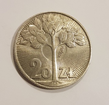 20 złotych 1973 Drzewo próba miedzionikiel