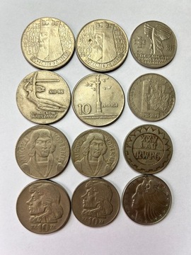 Ładny zestaw PRL 12 monet