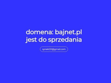 sprzedam domenę: bajnet.pl
