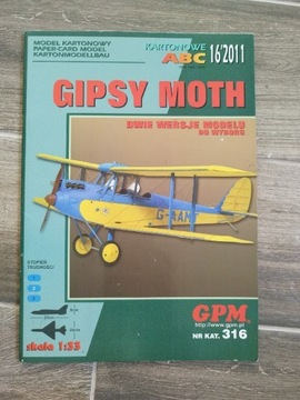 Model kartonowy Gipsy Moth