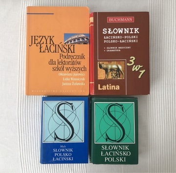 Zestaw 4 podręczników do nauki łaciny