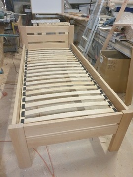 Łóżko bukowe 90x200 drewno bukowe wysokie