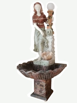 fontanna ogrodowa - marmurowa - ręcznie rzeźbiona
