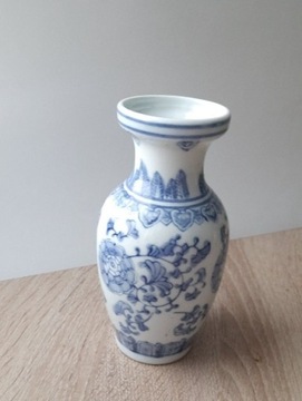 Wazon z porcelany azjatyckiej niebieski
