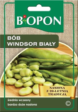 Biopon Nasiona Bób Windsor Biały 30g