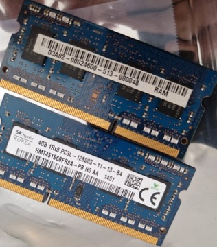 Pamięć RAM 2X4GB 1Rx8 PL3C 12800 Hynix Korea