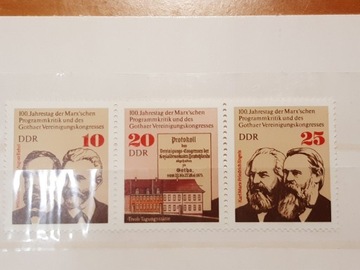 Znaczki DDR Seria: 100. Anniversary Of The Marx...